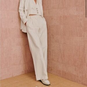 NWT Sezane Rodrigo Trousers in Green